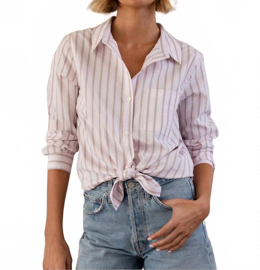 NEW DYLAN women's jessie pocket shirt in petal